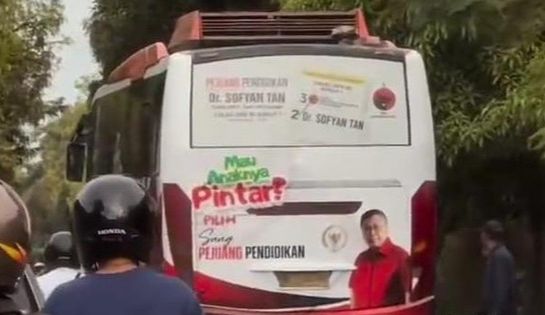Bus Bergambar Ganjar-Mahfud Diberhentikan Dekat Markas TNI di Medan, Ini Penyebanya