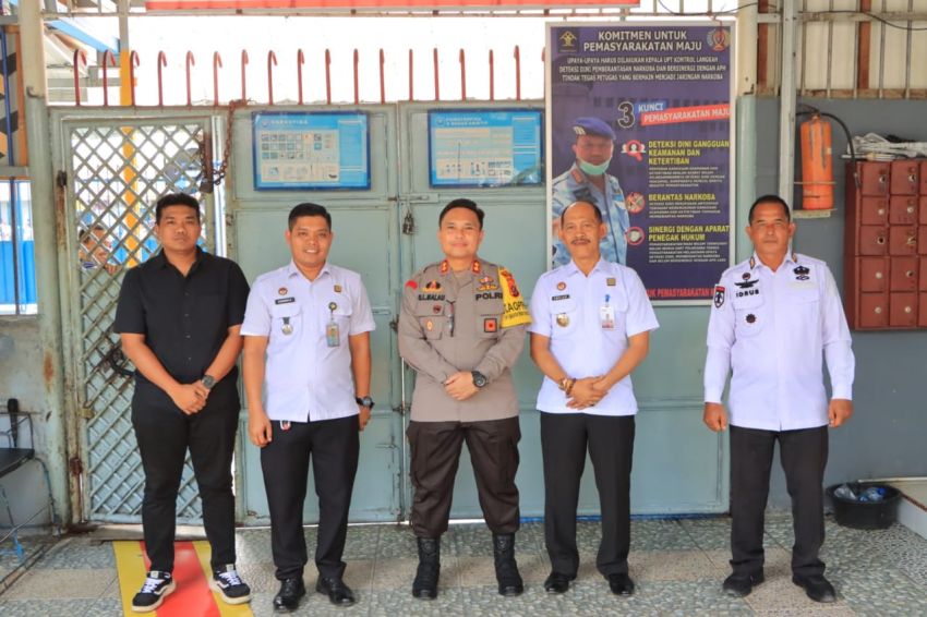 Kunjungi Lapas, Kapolres Labuhanbatu Harapkan Koordinasi yang Baik
