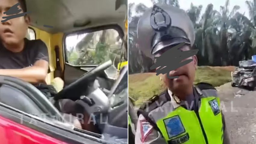 Bukan Preman, Polisi di Labusel Pecahkan Kaca Truk saat Razia, Videonya  Viral