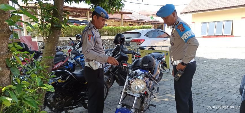 5 Unit Sepeda Motor Personel, Terjaring Gaktibplin Provost Polres Labuhanbatu