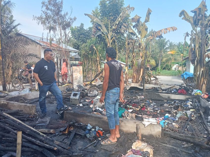 Kebakaran 'Ratakan' 1 Unit Rumah Warga di Sergai 