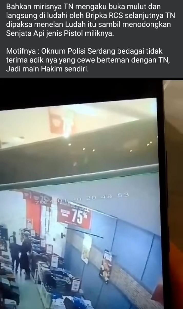 Oknum Polisi di Sergai Aniaya Orang di Supermarket, Cek Faktanya