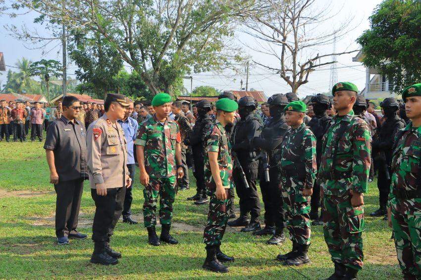 TNI-Polri Serta Pemda Gelar Pengaman Kunker Presiden RI, Joko Widodo di Kabupaten Labuhanbatu