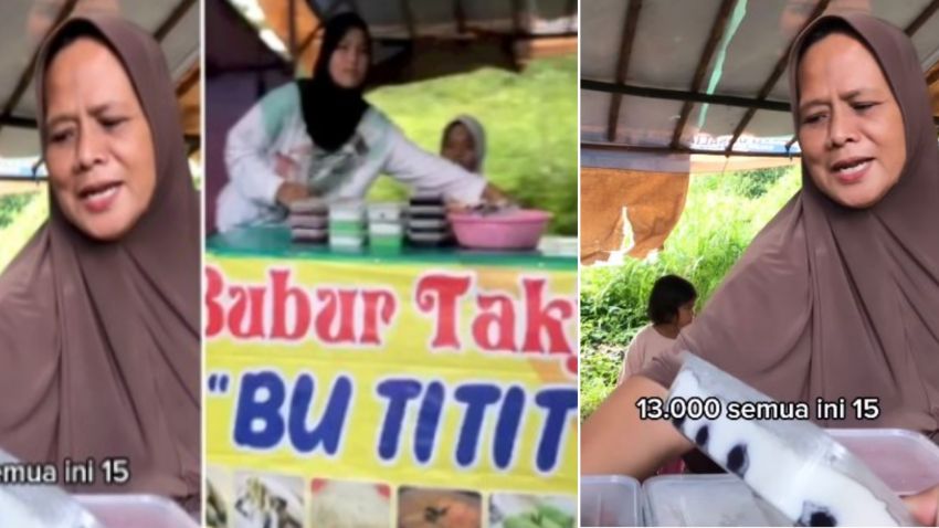 Penjual Bubur Takjil Bu Titit, Viral Gegara Nama