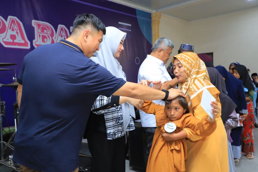 Jelang Ramadhan Keluarga Haji Buyung Sitorus Santuni Anak Yatim dan Dhuafa