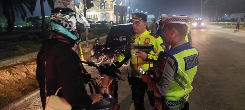 Antisipasi Gangguan Jalan Raya, Polres Sergai Patroli Skala Besar
