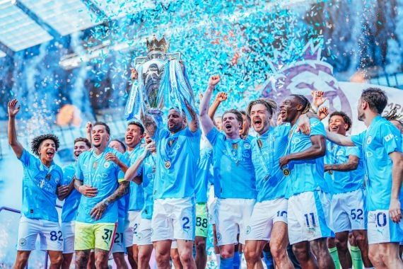 Manchester City Kembali Juara Liga Inggris, Cetak Rekor Pertahankan Gelar Empat Kali Berturut