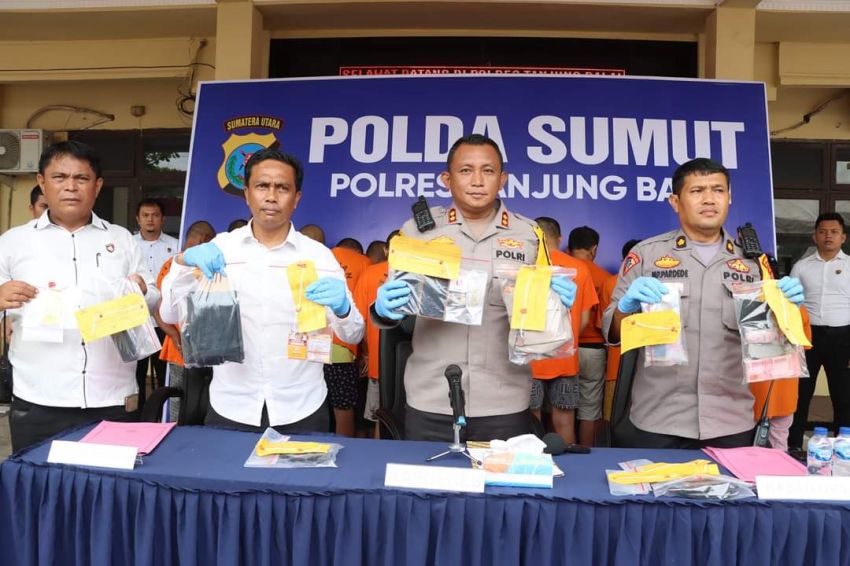 Dalam 20 Hari, Polres Tanjung Balai Amankan 20 Pelaku Narkoba