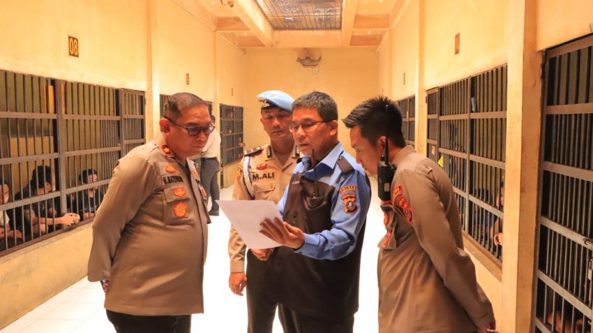Kontrol Sarana dan Prasarana, Wakapolres Cek Rumah Tahanan Polres Labuhanbatu