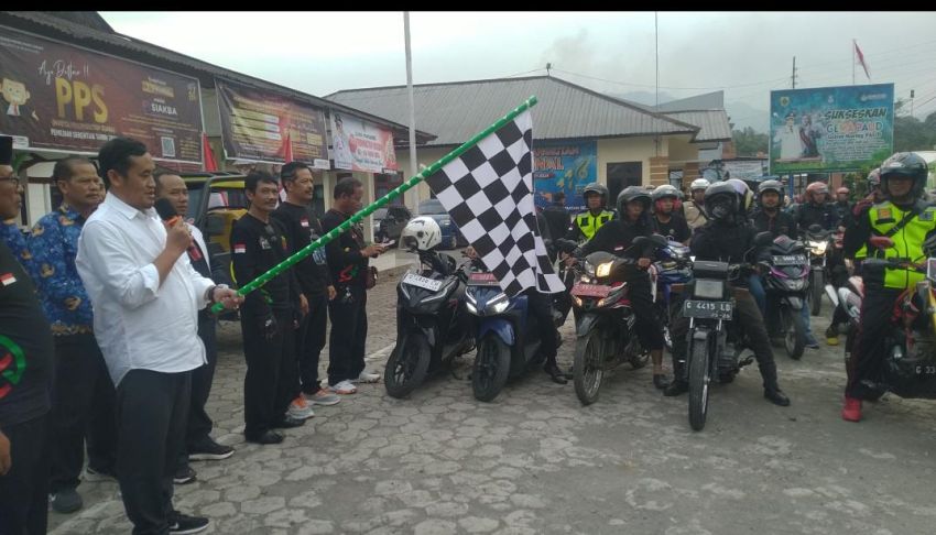 Bupati Pemalang Lepas Ratusan Peserta Touring di Kecamatan Belik