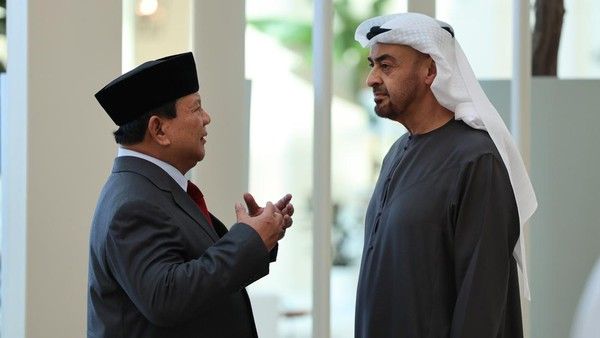 Prabowo Bertemu Presiden Uni Emirat Arab