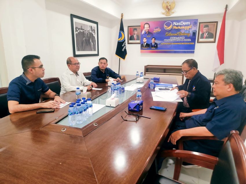 Mantan Kadis Kominfo Sumut Ikuti Wawancara Balon Wakil Wali Kota Medan di Partai Nasdem Sumut