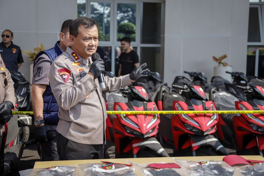 Kasus Penadahan Motor Transnasional Berhasil Diungkap Polda Jateng
