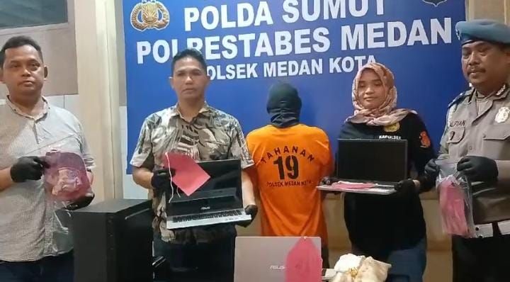 Gasak Aset Perusahaan, Karyawan Diringkus Unit Reskrim Polsek Medan Kota, Kerugian Capai Rp 250 Juta