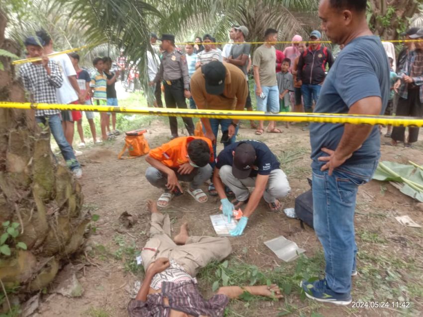 Polisi olah TKP Penemuan Mayat di Sergai, Begini Kronologinya