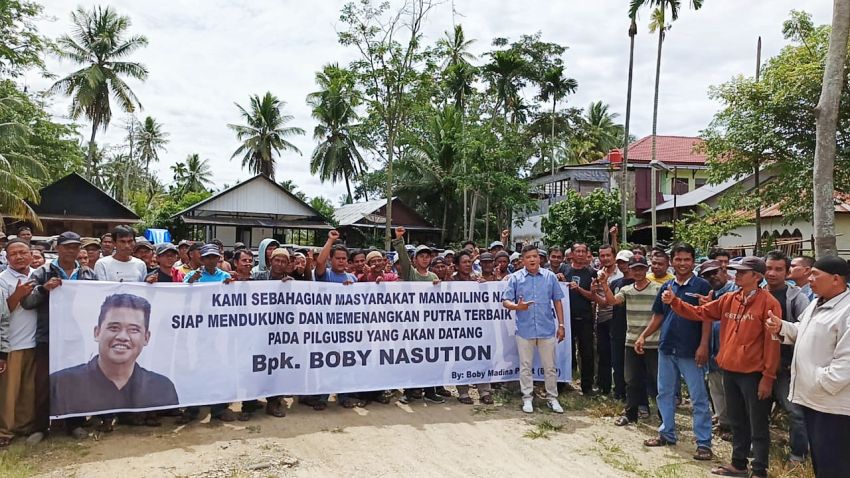 Bentuk Dukungan Moral Kepada Bobby Nasution, Sebanyak 367 Kendaraan Gelar Konvoi Bersama di Madina
