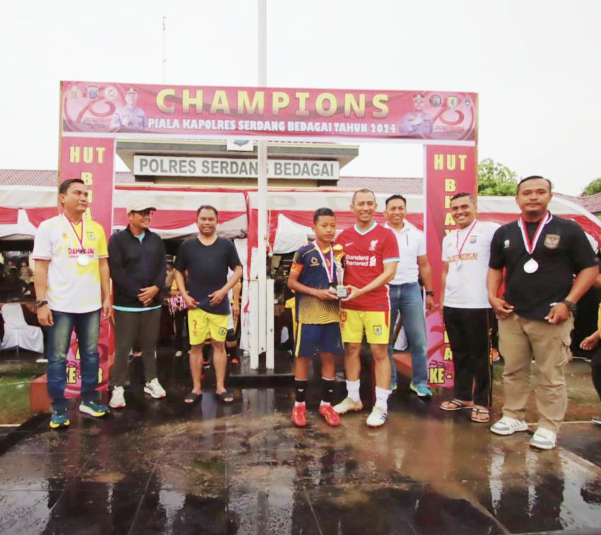 Tim Sepakbola U-12 Binaan Polsek Kotarih Raih Juara Kedua