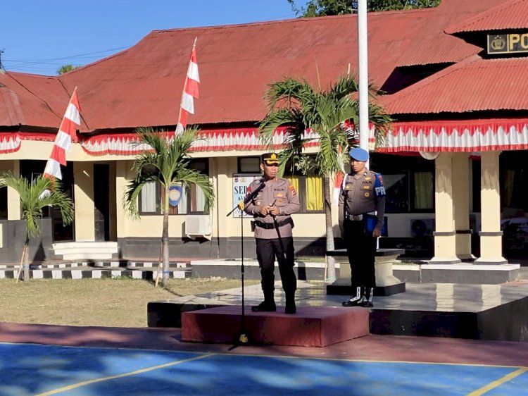 Hari Pertama Bertugas, Kapolres Manggarai Barat Minta Seluruh Anggota Tidak Bermain Judi Online