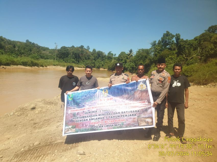 Galian C Ilegal di Linggabayu Tutup, Usai Kapolres Berikan Himbauan Terakhir