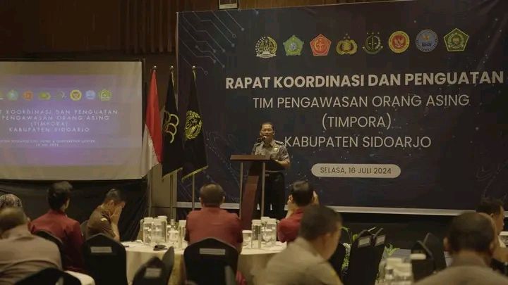 Tim Pengawasan Orang Asing Kabupaten Sidoarjo Gelar Rapat Koordinasi