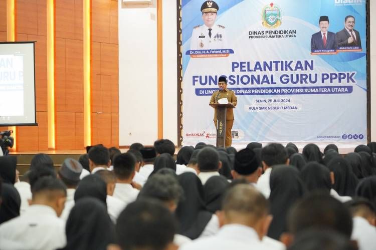 1.997 Tenaga PPPK Fungsional Guru di Disdik Sumut Resmi Dilantik