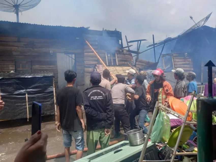 34 Rumah Kontrakan Terbakar, Kerugian Mencapai Rp1,8 Miliar Lebih