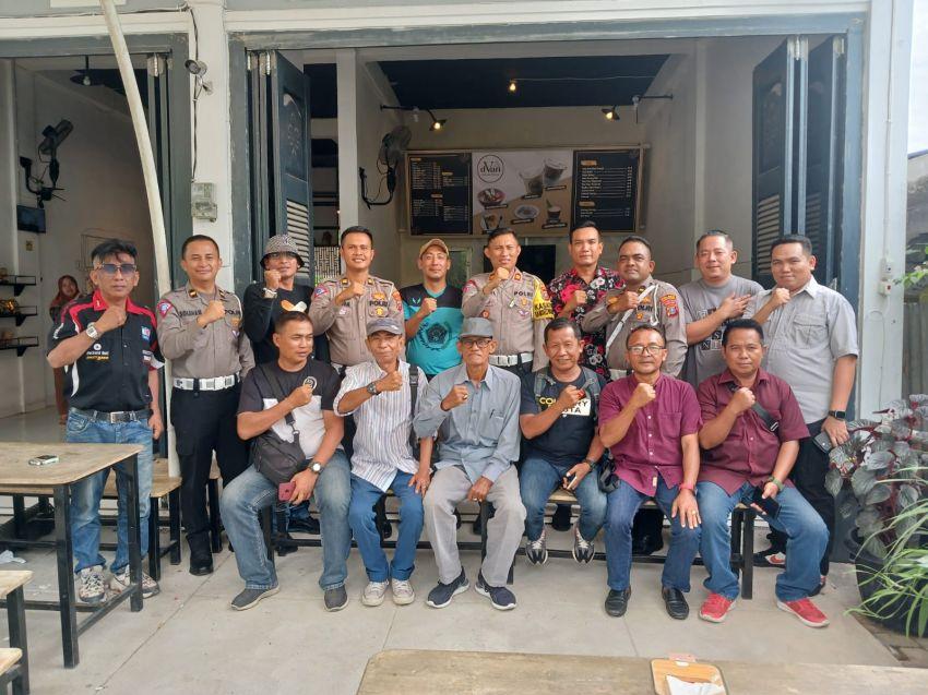 Sat Lantas Polres Sergai Coffe Morning dengan Wartawan, Pererat  Kemitraan 