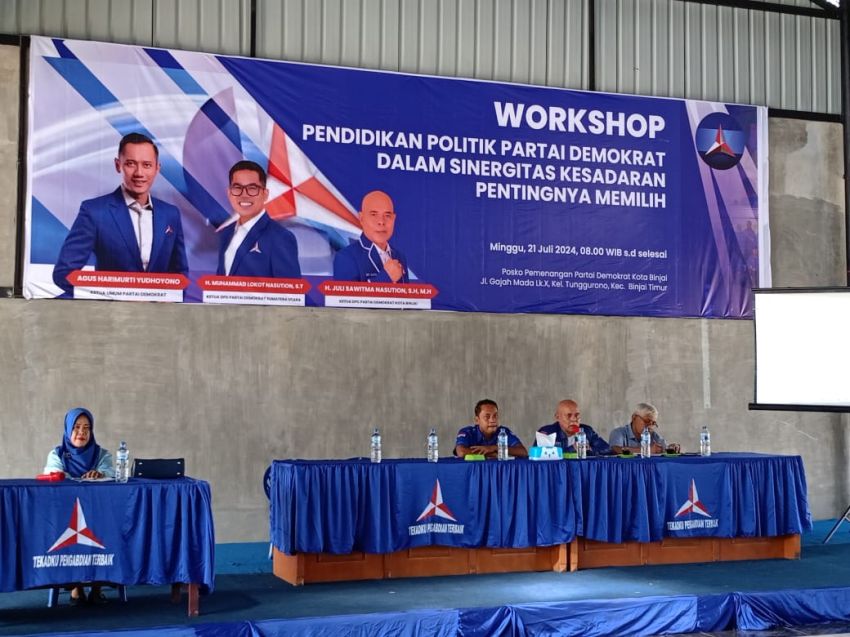 Demokrat Binjai Gelar Seminar Pendidikan Politik