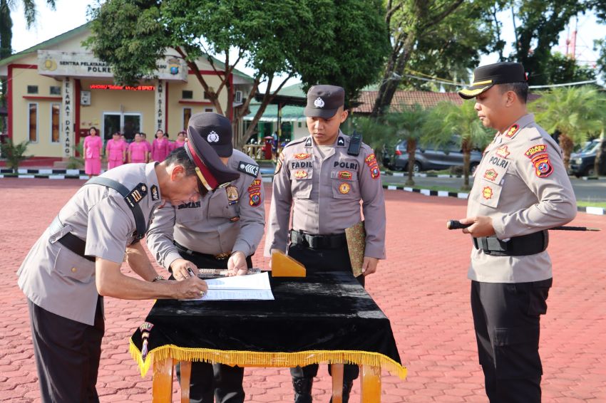 Mutasi Besar di Polres Nias, Jabatan Kasat Reskrim, Kapolsek dan Lainnya Berganti