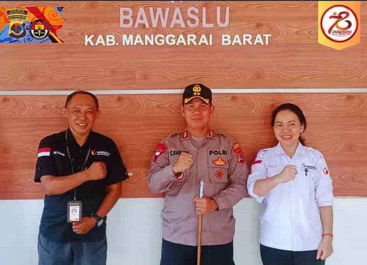 Jelang Pilkada Serentak 2024, Kapolres Mabar Kunjungi KPUD dan Bawaslu Manggarai Barat