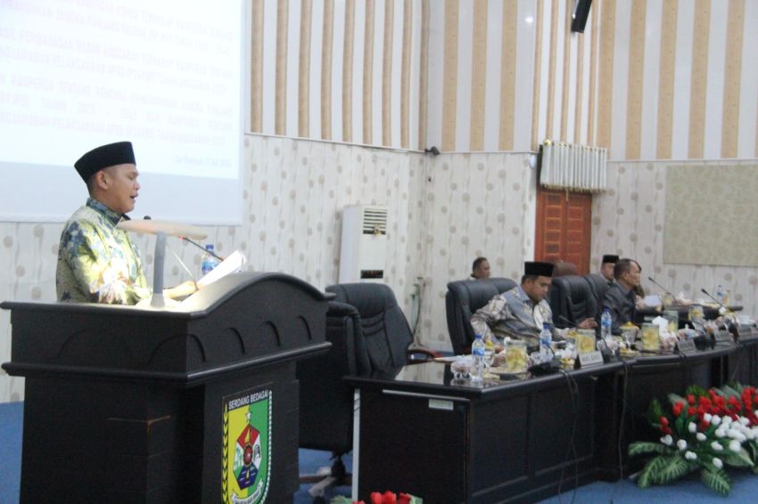 Wabup Sergai Sampaikan Ranperda Pertanggungjawaban APBD 2023 dan RPJPD 2025-2045