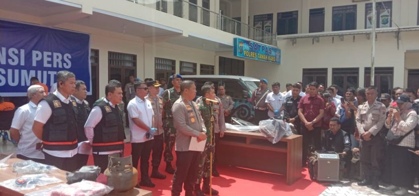 Dua Tersangka Pembunuh Wartawan dan Satu Keluarga Ditangkap Polres Tanah Karo