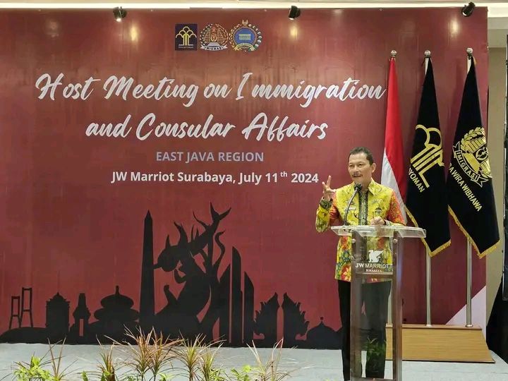 Kadiv Keimigrasian Buka Host Meeting on Immigration and Consular Affair di Surabaya