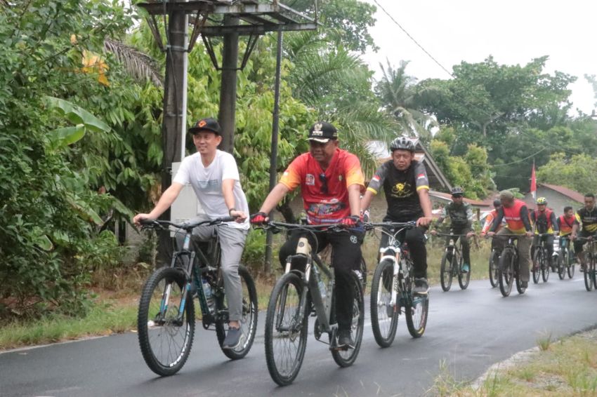 Fun Bike HUT RI ke-79 di Sergai: Bupati Gowes Tempuh Jalur 25 Kilometer