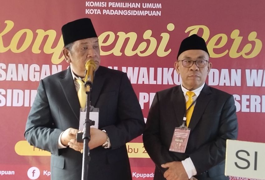 Resmi, Paslon Irsan dan Ali Terdaftar di KPU pada Pilkada Kota Padangsidimpuan 2024