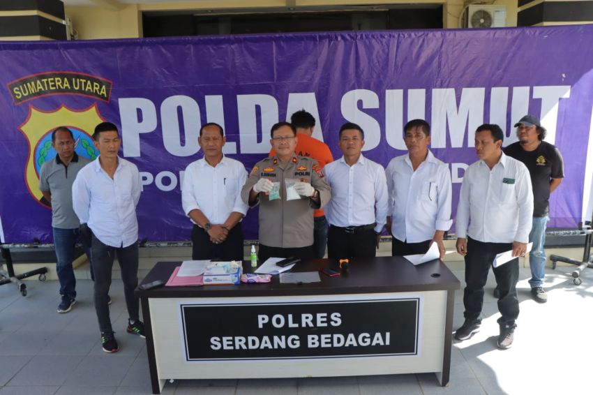 Tim Unit II Sat Narkoba Polres Sergai Ringkus Seorang Pria Bawa Sabu 100,53 Gram dan 100 Butir Ekstasi 