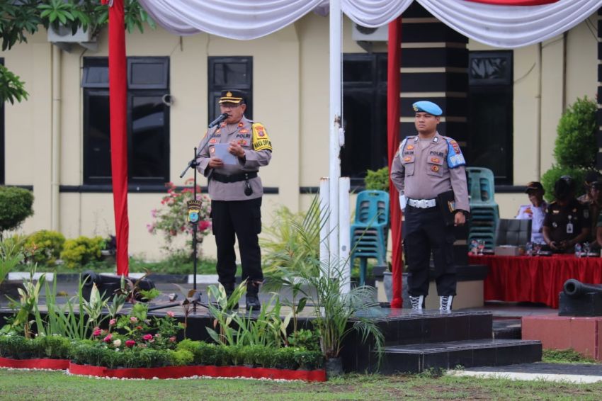 Polres Serdang Bedagai Gelar Apel Pasukan Operasi Mantap Praja Toba 2024