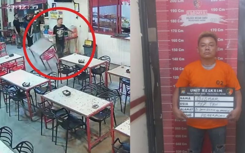 Polsek Medan Baru Amankan Pelaku Pemerasan di Cafe Terompet, Kelurahan Titi Rantai