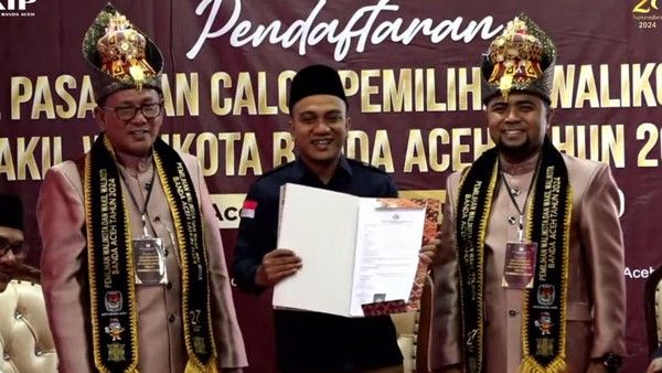 Maju Jalur Independen, Zainal-Mulia Paslon Wali Kota Pertama Daftar ke KIP Aceh