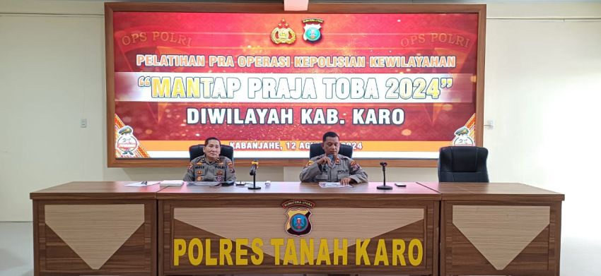 Waka Polres Tanah Karo Pimpin Persiapan Pengamanan Pilkada 2024