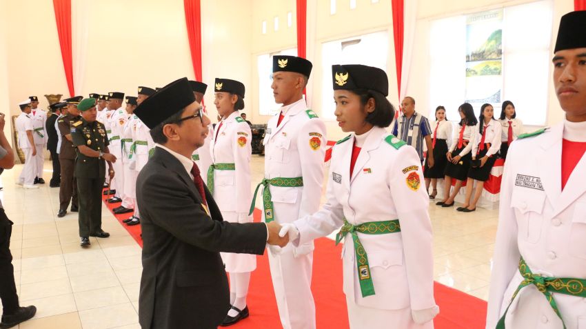 Anggota Paskibraka Tingkat Provinsi NTT Tahun 2024 Resmi Dikukuhkan