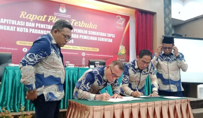 KPU Tetapkan DPS Pilkada 2024 Kota Padangsidimpuan