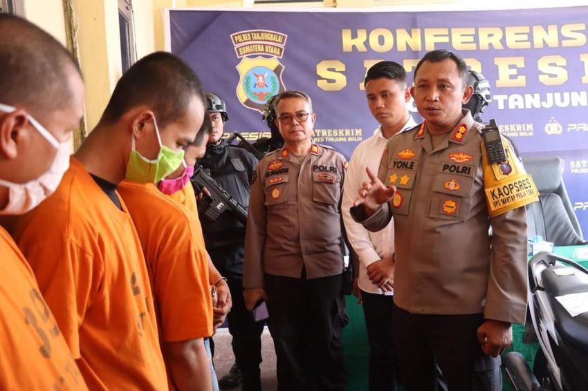 Amankan 15 Unit Sepeda Motor, Polres Tanjung Balai Ciduk Tersangka Curat Termasuk Penadah Hasil Kejahatan