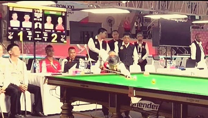 Kontingen Sumatera Utara Meraih Emas Pertama di Cabor Billiard setelah Mengalahkan Tim DKI Jakarta pada Final