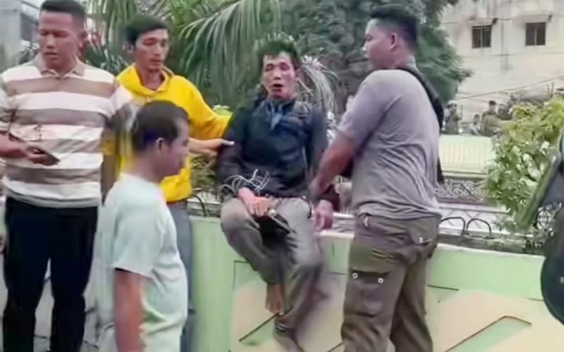 Viral Begal Baru Beraksi Diamankan Masyarakat, Polsek Delitua Tak Berikan Komentar