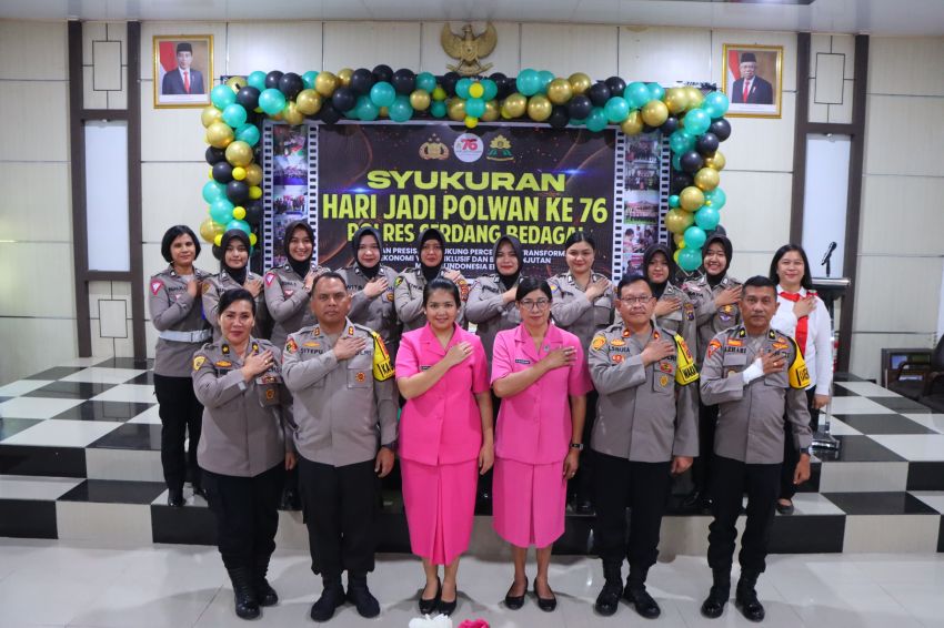 Polres Serdang Bedagai Rayakan HUT Polwan ke-76