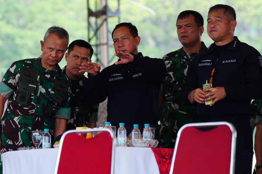 Panglima TNI Tinjau Kesiapan Puncak Peringatan HUT Ke-79 TNI di Monas