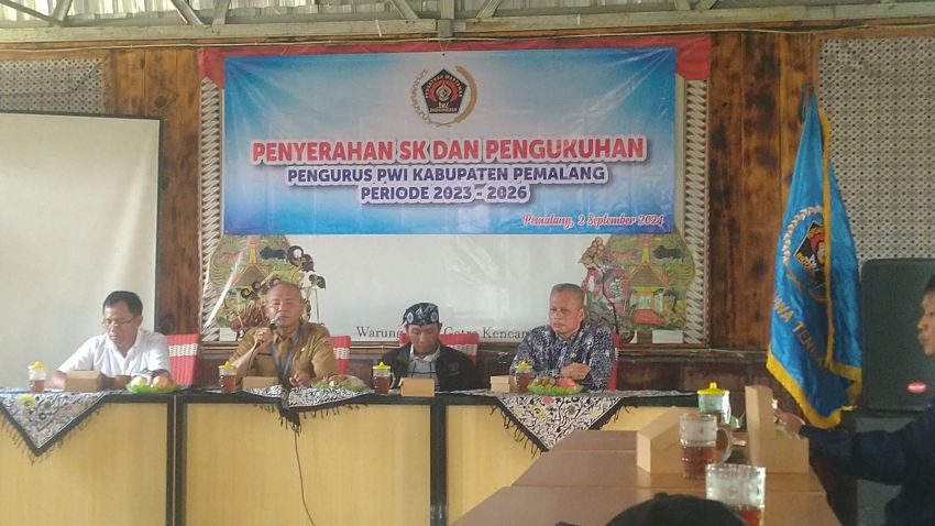 Pengurus PWI Kabupaten Pemalang Periode 2023-2026 Dikukuhkan