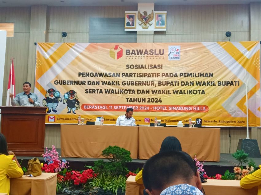 Bawaslu Karo Gelar Sosialisasi Pengawasan Partisipatif, Jelang Pilkada 2024