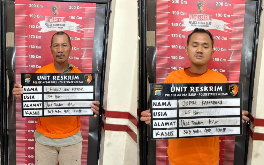 2 Pencuri Sepeda Motor Jual ke Polisi Polsek Medan Baru, Ditangkap